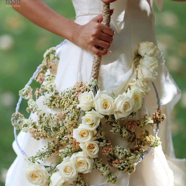 آموزش گل آرایی دسته گل عروس